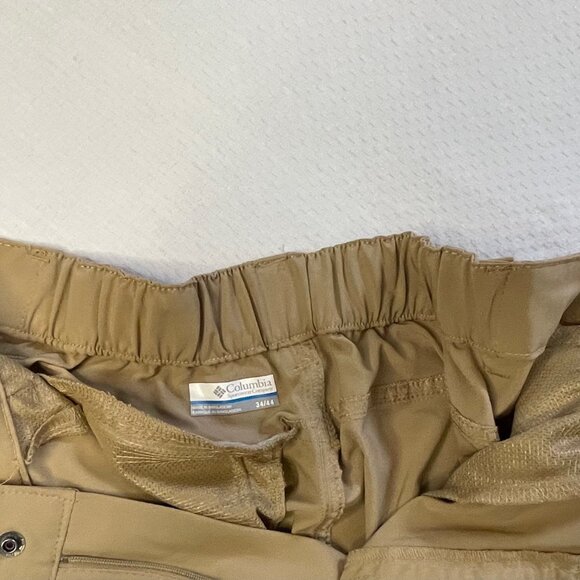 NWOT Columbia Men's 34 Tan Lightweight Hiking Stretch Pants - Picture 7 of 15